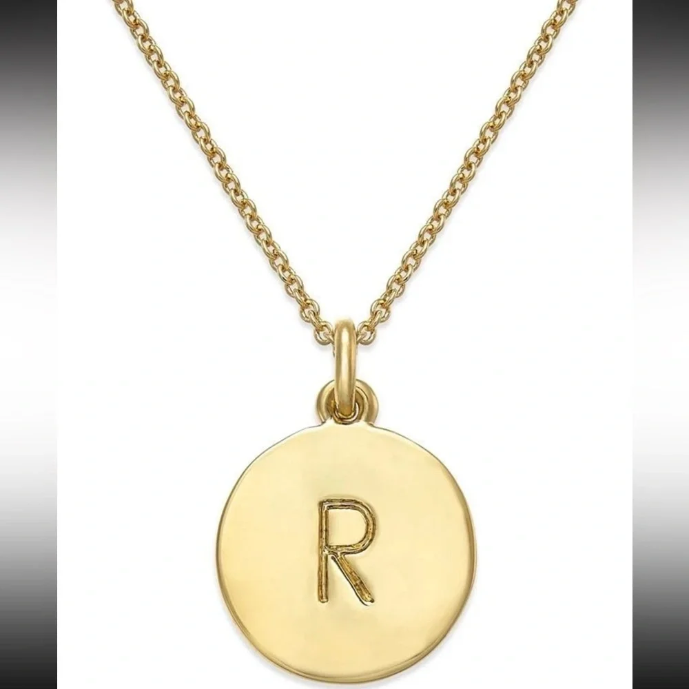 Kate Spade New York Initial Pendant Necklace R Gold